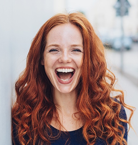 Woman with beautiful smile