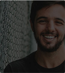 Young man sharing healthy smile