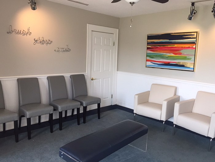 Dental office waiting room