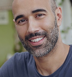 Man sharing healthy smile