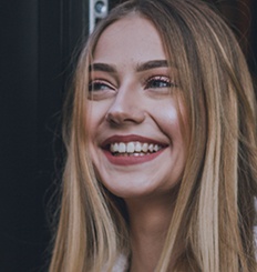 Woman sharing beautiful smile